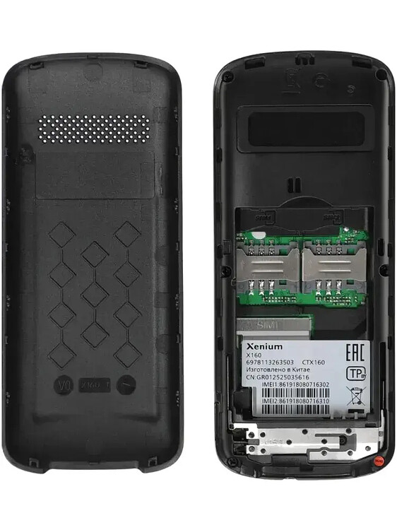 Мобильный телефон Xenium X160 черный (CTX160BK/00)