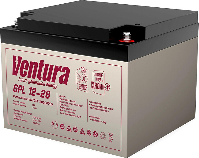 Аккумулятор для ИБП Ventura GPL 12-26 Аккумулятор для ИБП Ventura GPL 12-26