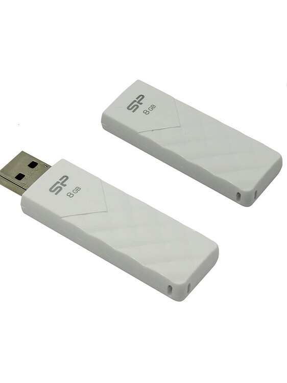 USB Flash-накопитель Silicon-Power Ultima U03 8Gb белый (SP008GBUF2U03V1W)