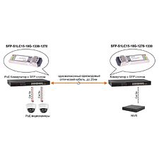 SFP-модуль Osnovo SFP-S1LC15-10G-1330-1270