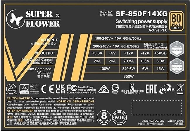 Блок питания Super Flower Leadex VII XG 850W White (SF-850F14XG)