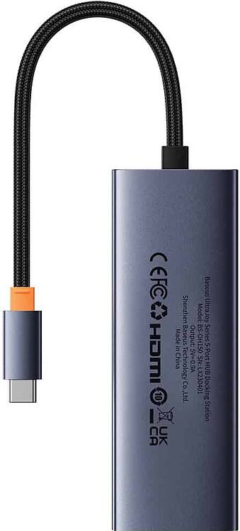 USB-хаб Baseus BS-OH150 Space Grey (B00052801811-00)