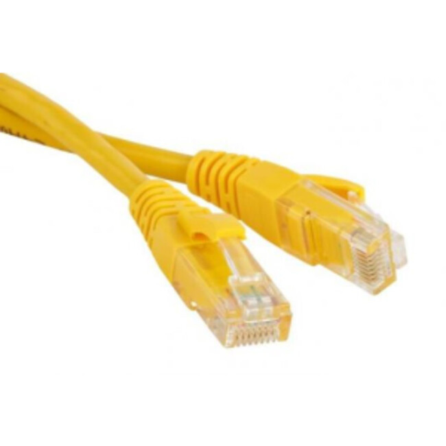 Патч-корд Lanmaster кат.5e 1.0м желтый (LAN-PC45/U5E-1.0-YL)