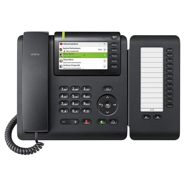 IP-телефон Unify OpenScape CP600 черный (L30250-F600-C428) IP-телефон Unify OpenScape CP600 черный (L30250-F600-C428)