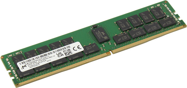 Оперативная память Micron 64GB DDR4-3200 ECC Registered (MTA36ASF8G72PZ-3G2)