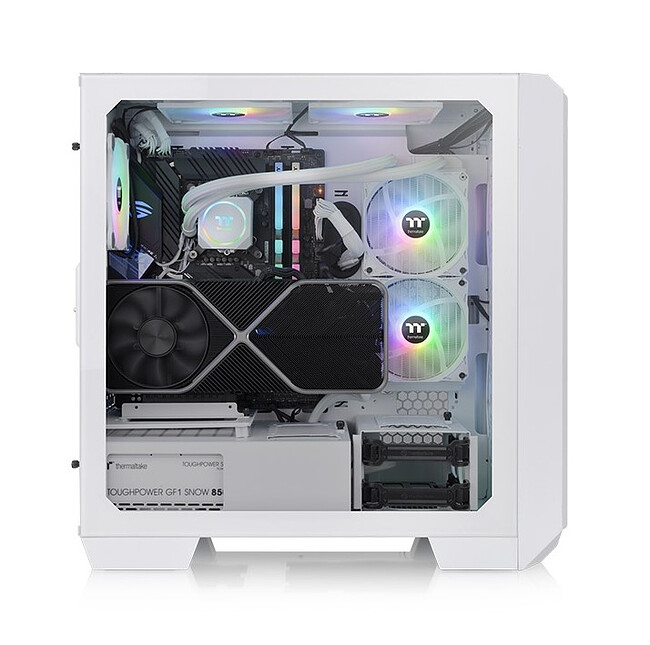 Корпус Thermaltake View 300 MX Snow без БП белый (CA-1P6-00M6WN-00)
