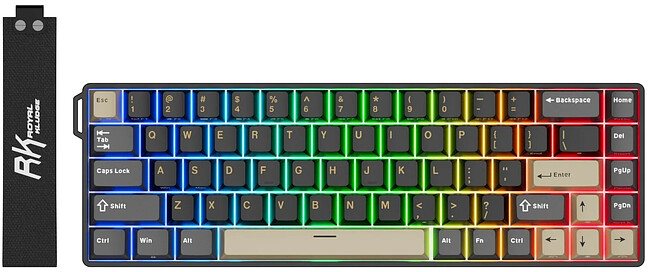 Клавиатура Royal Kludge RK68 HE Mint switch/Phantom