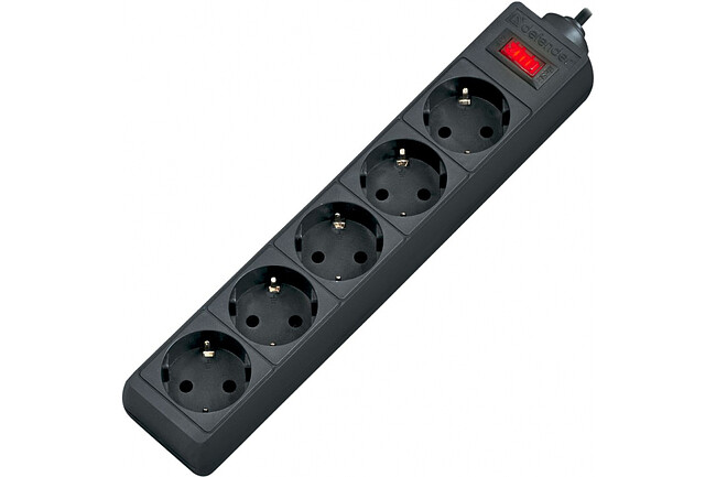 Сетевой фильтр Defender ES 99486 черный