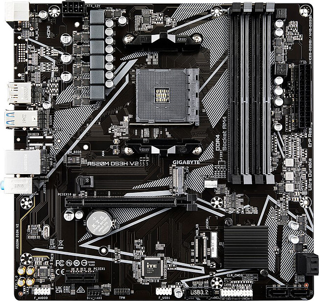 Материнская плата GigaByte A520M DS3H V2 rev.1.1