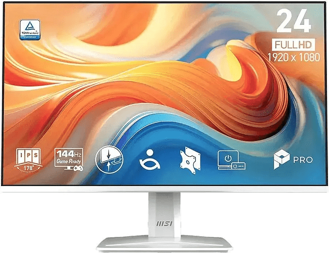 Монитор MSI Pro MP243W E14 белый (9S6-3PD1CT-037)