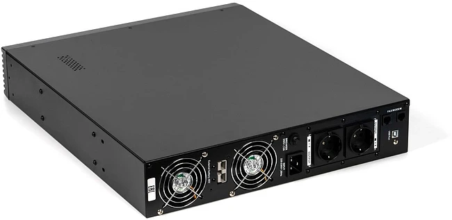 Источник бесперебойного питания Бастион Rapan 1000-RACK-IN-2X9 черный (8936)