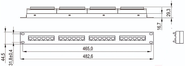 Патч-панель ITK PP24-1UC5EU-D05