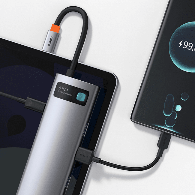 USB-хаб Baseus Metal Gleam Gray (CAHUB-CV0G)