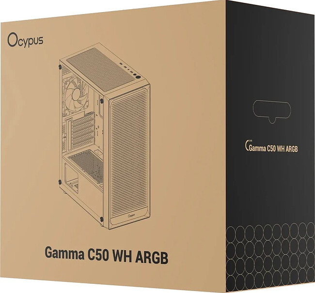 Корпус Ocypus Gamma C50 WH ARGB (Gamma-C50-WHG400XX-GL)