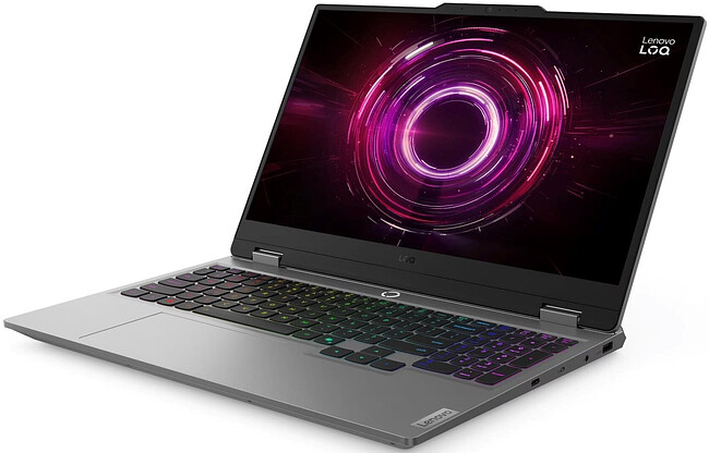 Ноутбук Lenovo LOQ 15AHP10 Luna Grey (83JG00DLRK)