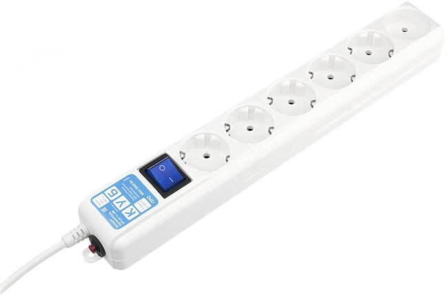 Сетевой фильтр Power Cube Про 5м белый (SPL(5+1)-16B-P-5M)