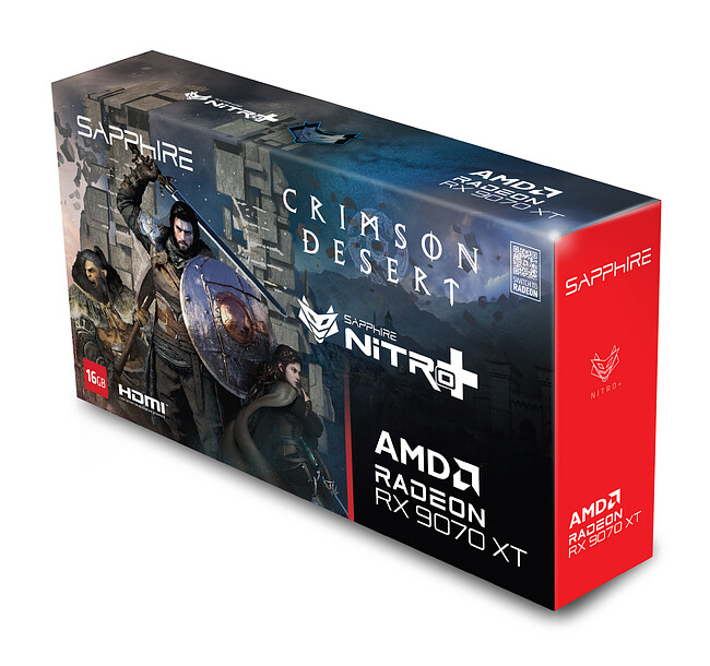 Видеокарта Sapphire Nitro+ RX 9070 XT OC Crimson Desert Edition 16GB GDDR6 (11348-10-20G)