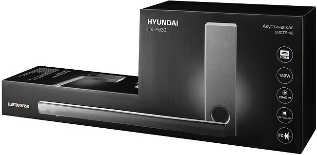 Саундбар Hyundai H-HA630 черный