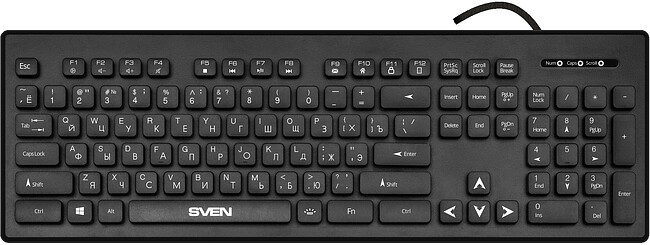 Клавиатура Sven KB-C7500EL черный (SV-020804)