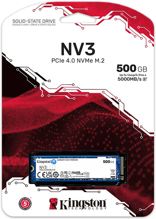 SSD диск Kingston NV3 500GB (SNV3S/500G)