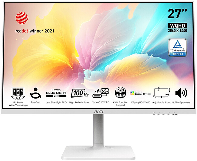 Монитор MSI Modern MD272QXPW White (9S6-3PB19H-299)
