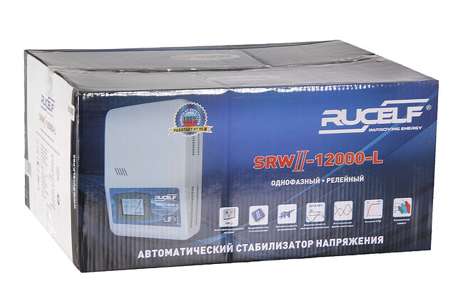 Стабилизатор напряжения Rucelf SRWII-12000-L