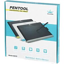 Графический планшет Huion 680TF черный/желтый