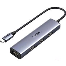 USB-хаб Ugreen CM473-20841 Space Gray (20841)