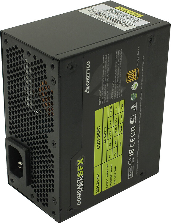 Блок питания Chieftec Compact SFX 80PLUS GOLD 550W (CSN-550C)