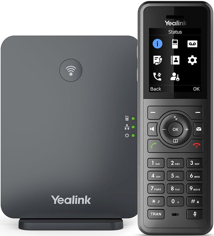 IP-телефон Yealink W77P черный