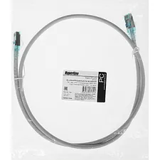 Патч-корд Hyperline PC-LPM-STP-RJ45-RJ45-C6-1M-LSZH-GY
