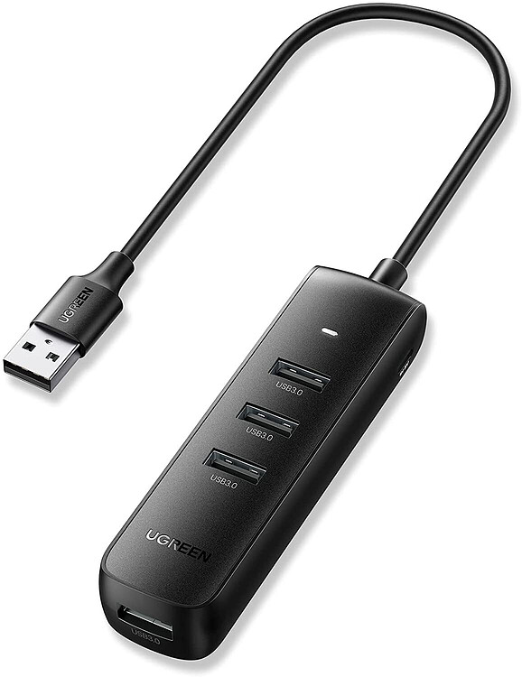 USB-хаб Ugreen CM416-10915 Black (10915)