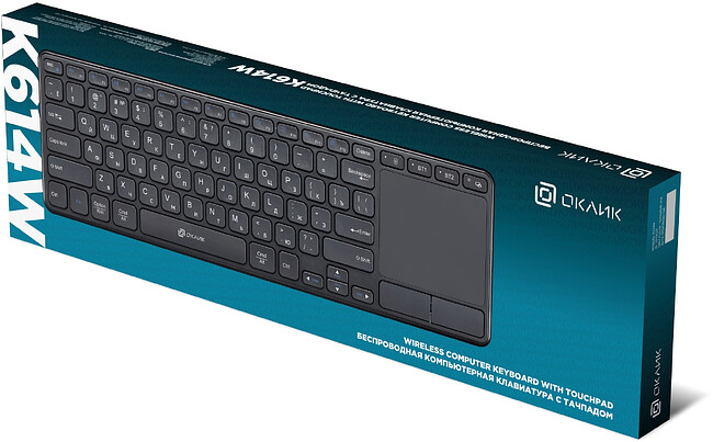 Клавиатура Oklick K614W черный