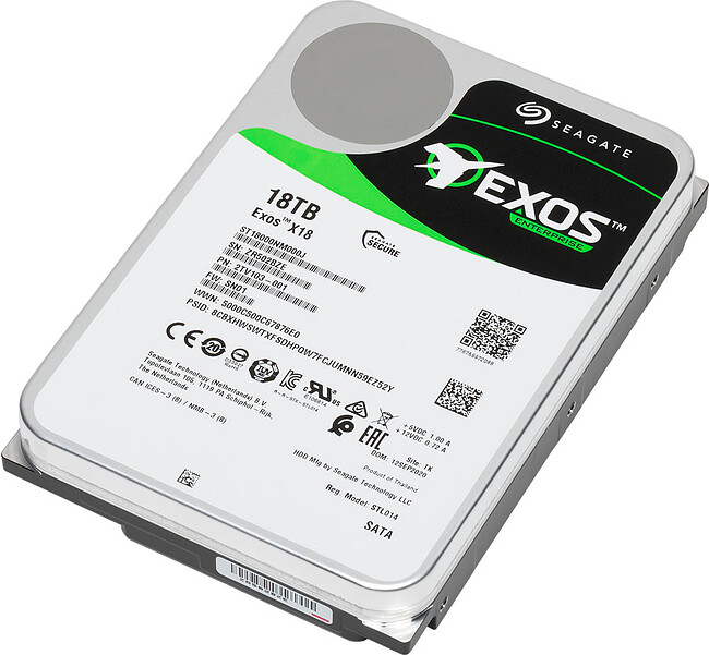 Жесткий диск Seagate Exos X18 18TB (ST18000NM004J)