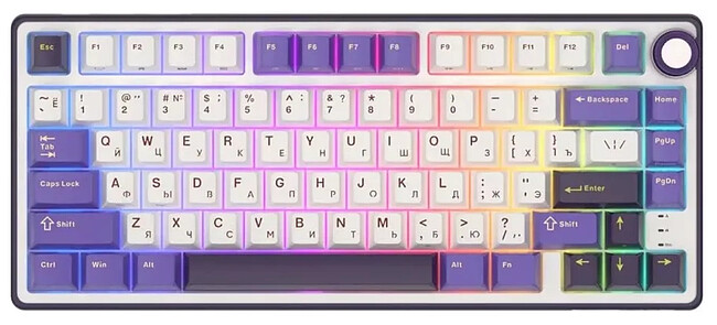 Клавиатура Royal Kludge R75 Brown switch/Blackberry