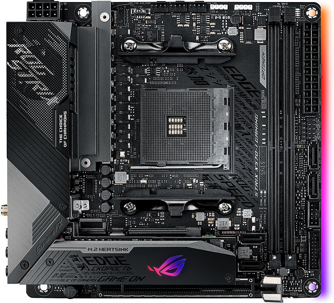 Материнская плата ASUS Rog Strix X570-I Gaming DDR4 Материнская плата ASUS Rog Strix X570-I Gaming DDR4