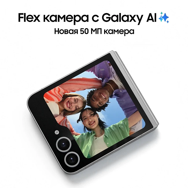 Смартфон Samsung Galaxy Z Flip6 12GB/512GB Silver Shadow (SM-F741BZSHCAU)