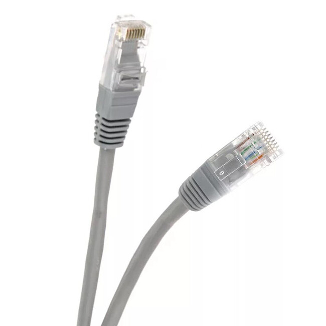 Патч-корд Telecom Patch UTP Cat5E 1 m NA102--1M Grey