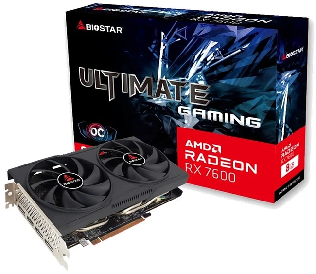 Видеокарта Biostar Radeon RX 7600 8Gb OC GDDR6 (VA76S6RM81)