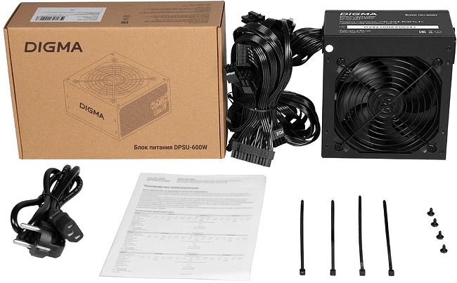 Блок питания Digma ATX 600W (DPSU-600W)