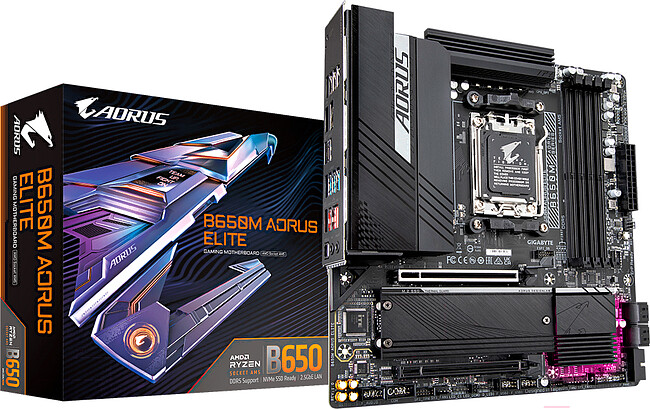Материнская плата GigaByte B650M Aorus Elite rev. 1.4