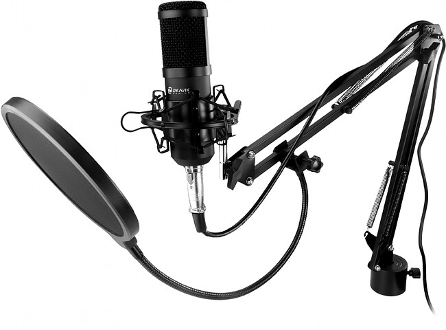 Микрофон Oklick SM-600G черный (1796784)