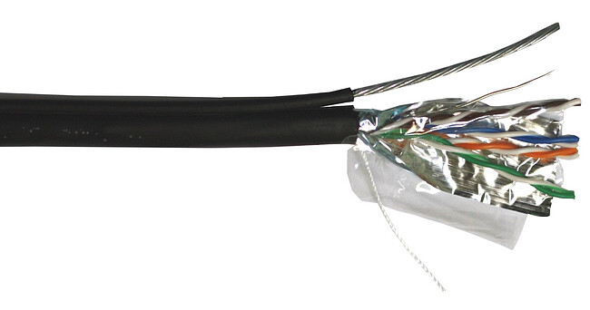 Кабель витая пара TWT TWT-5EFTP-OUT черный