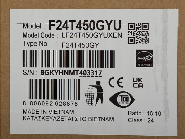 Монитор Samsung F24T450GY черный (LF24T450GYUXEN)