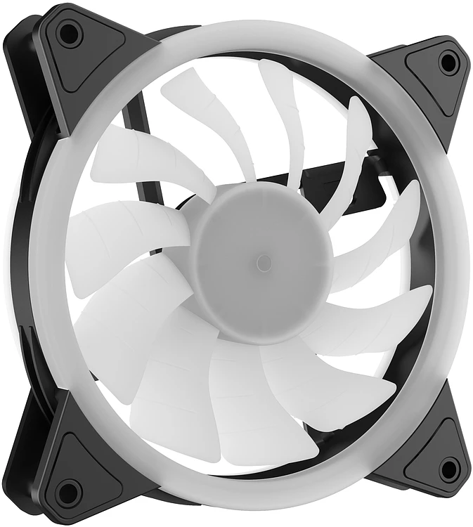 Вентилятор для корпуса GMNG GG-CF120ARGB2-PWMBK ARGB черный