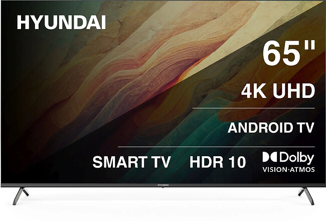 Телевизор Hyundai H-LED65BU7009 черный/черный