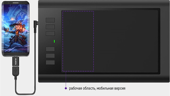 Графический планшет Huion HS95