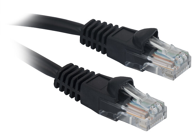 Патч-корд Buro UTP cat5E 2м черный RJ-45 (m)-RJ-45 (m)