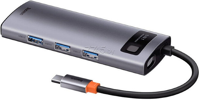 USB-хаб Baseus Metal Gleam Gray (CAHUB-CX0G)