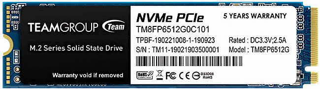 SSD диск Team Group MP33 512GB (TM8FP6512G0C101)